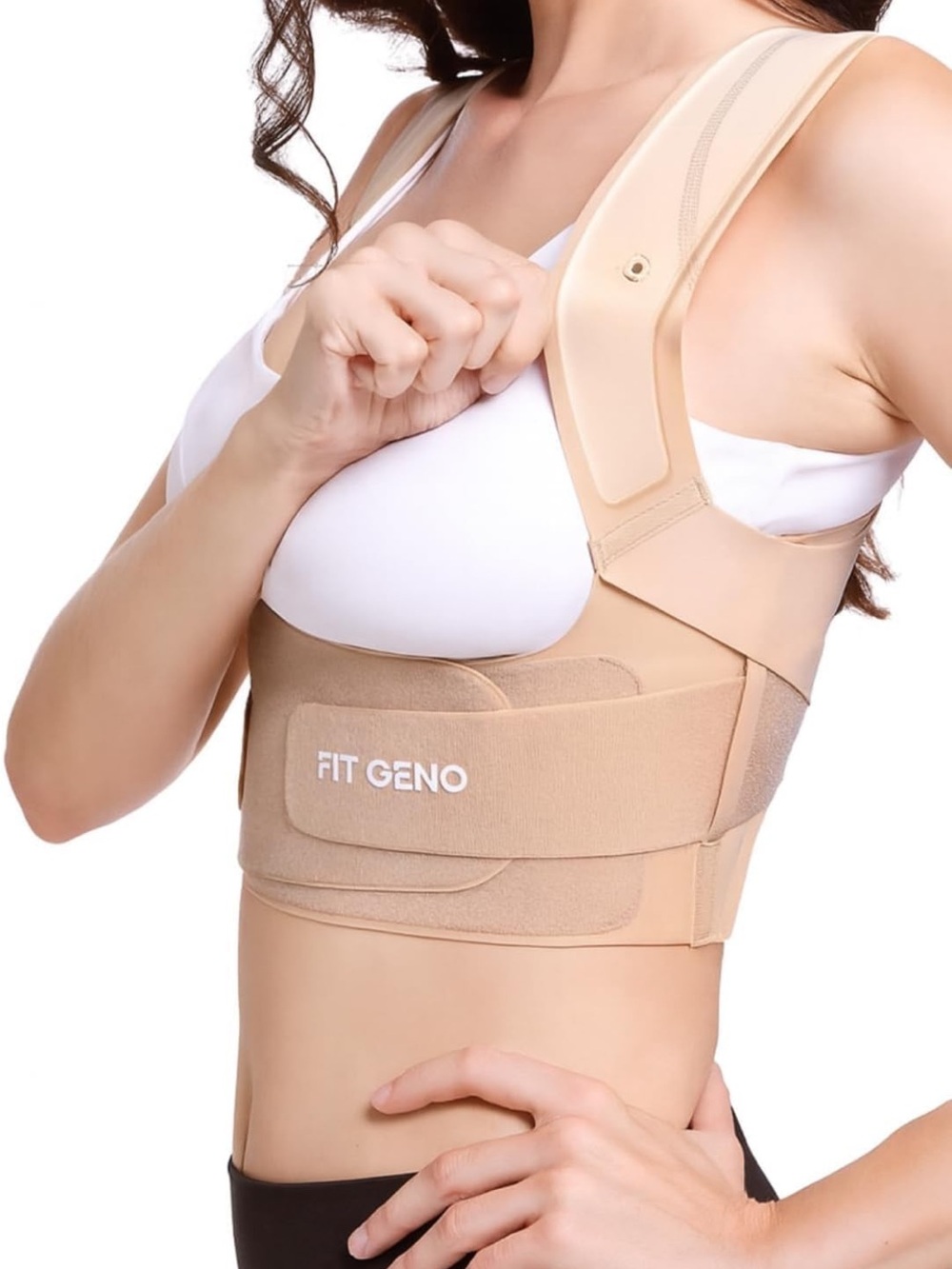 Women's Beige Posture Support corrector - Adjustable Back & Shoulder Corrector